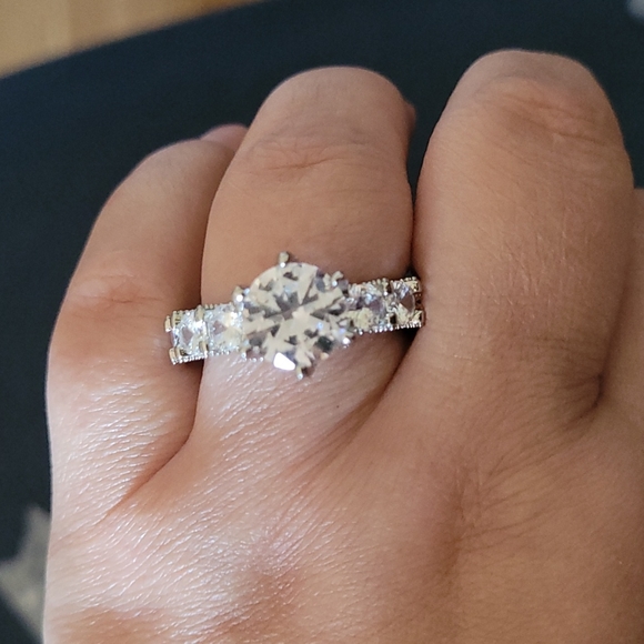 π NWOT Sterling Silver ring SZ 10 - Picture 5 of 6